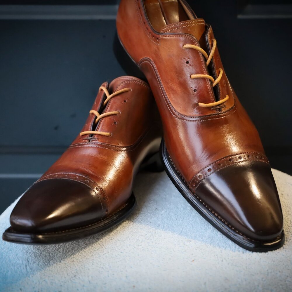 Classic Brown Leather Oxfords